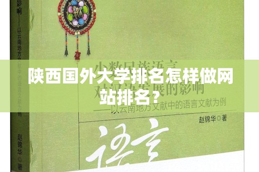 陕西国外大学排名怎样做网站排名？