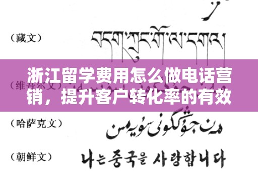 浙江留学费用怎么做电话营销，提升客户转化率的有效策略